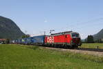 1293 009 mit dem  WALTER-KLV  aus Mnnchen kommend am 14. Juni 2023 bei Niederaudorf.