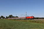 1016 034 war mit einem 'EC' am 13. August 22026 bei �bersee am Chiemsee in Richtung Salzburg unterwegs.