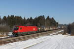 br-1116/764897/1116-270-war-am-26-januar 1116 270 war am 26. Januar 2022 mit einem gemischten Gterzug bei Grabensttt in Richtung Mnchen unterwegs.