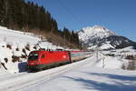 1116 126 auf dem Weg nach Wrgl am 12. Februar 2022 bei Pfaffenschwendt/Tirol.