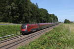 br-1116/855533/1116-207-war-am-18-juni 1116 207 war am 18. Juni 2024 bei Hufschlag in Richtung Rosenheim unterwegs.