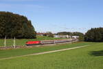 1116 278 war am 6. Oktober 2024 mit einem  EC  bei Axdorf auf dem Weg nach Mnchen.