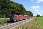 1116 214 aus Salzburg kommend am 6. September 2025 bei Hufschlag. 1116 214 aus Salzburg kommend am 6. September 2025 bei Hufschlag.