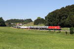 1116 079 war mit einem gemischten G�terzug am 26. Juni 2026 bei Axdorf in Richtung Salzburg unterwegs.