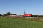 1116 105 mit einem 'EC' aus M�nchen kommend am 19. September 2026 bei �bersee am Chiemsee.