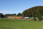 6193 238 von  WLC  mit einem Containerzug aus M�nchen kommend am 29. September 2026 bei Axdorf im Chiemgau.