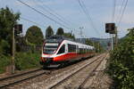 4023 004 war am 12. August 2024 bei  Salzburg-Sd  auf dem Weg nach  Schwarzach-St. Veit .