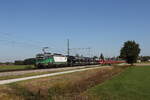 6193 220 mit einem Autozug aus Salzburg kommend am 30. September 2026 bei �bersee am Chiemsee.