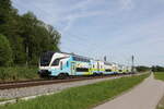 westbahn/854033/4010-020-war-am-15-mai 4010 020 war am 15. Mai 2024 bei Weisham im Chiemgau in Richtung Wien unterwegs.