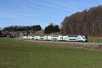 westbahn/910366/4010-022-war-am-26-februar 4010 022 war am 26. Februar 2026 bei Axdorf im Chiemgau auf dem Weg nach Wien.