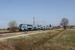 4010 028  Klima-Ticket-Westbahn  aus Wien kommend am 7. M�rz 2026 bei �bersee am Chiemsee.