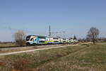 4010 020 aus Wien kommend am 10. M�rz 2026 bei �bersee am Chiemsee.