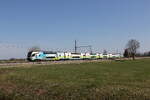 4010 022 aus Wien kommend am 22. M�rz 2026 bei �bersee am Chiemsee.