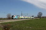 4010 018 aus Wien kommend am 7. April 2026 bei �bersee am Chiemsee.