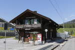 Der Bahnhof von  Davos-Frauenkirch  am 8.