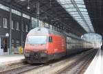 460 094-9 als Schublokomotive am 19. August im Bahnhof von Olten.