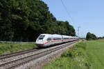 412 203 'ICE 114' war am 25. Juni 2025 bei Hufschlag in Richtung Mnchen unterwegs.
